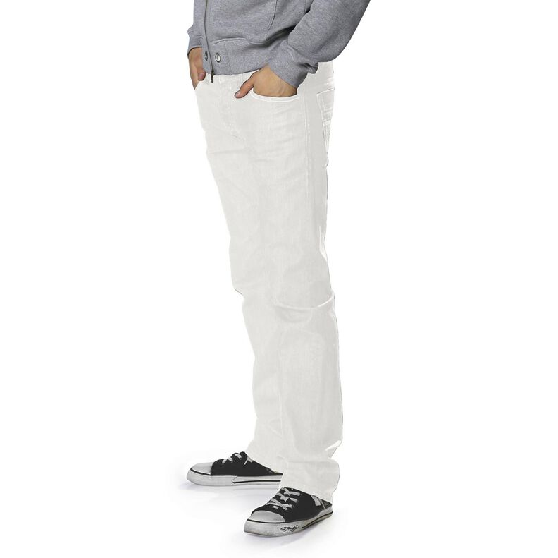 Denim stretch in misto cotone medio – bianco lana,  image number 7