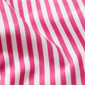 popeline di cotone Righe sottili – porpora/bianco, 