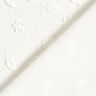 Tessuto di cotone ricamo 3D fiori &ndash; bianco,  thumbnail number 4