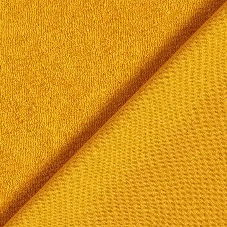 tessuto in spugna stretch tinta unita – giallo curry,  image number 3