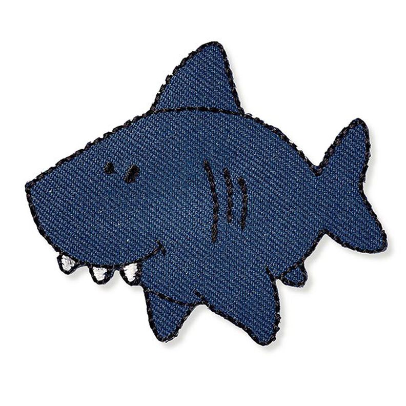applicazione squalo [ 5 x 5,8 cm ] | Prym – blu marino,  image number 1