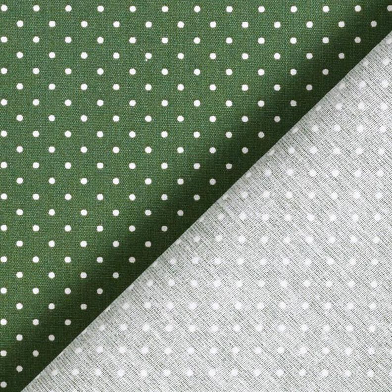 popeline di cotone piccoli pois – verde scuro/bianco,  image number 6