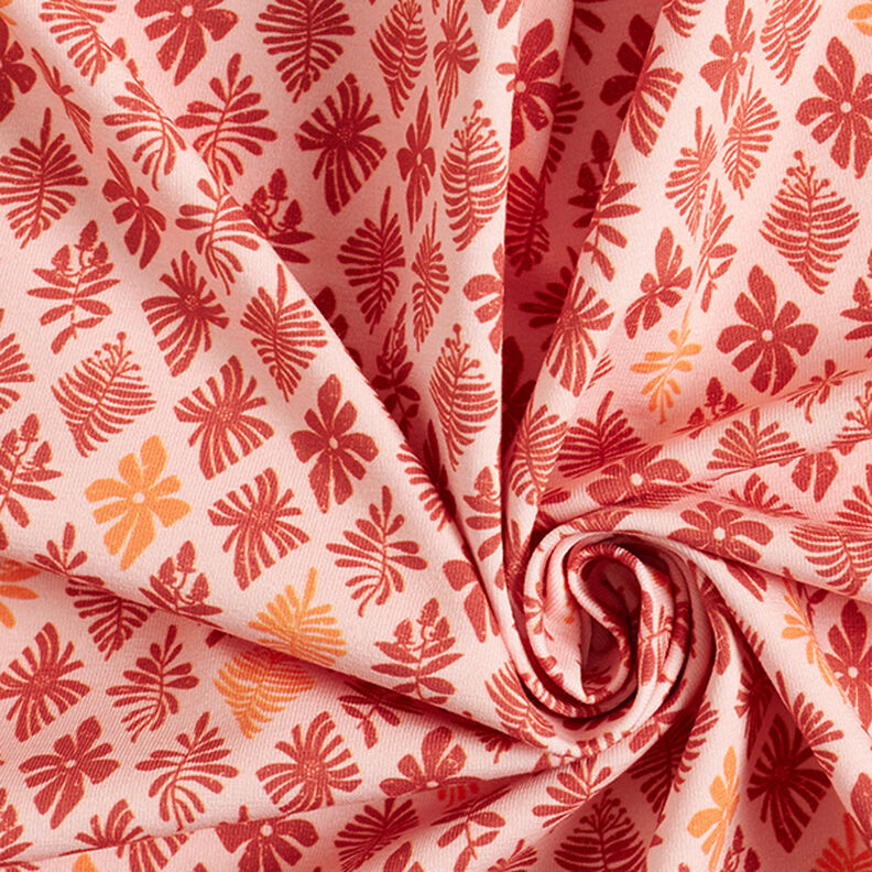 GOTS jersey di cotone quadrifoglio | Tula – rosa/terracotta,  image number 3