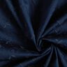 Gabardine elasticizzato con tralci ricamati – blu marino,  thumbnail number 3