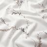 tessuto per tende a vetro voile delicati ramoscelli – bianco/grigio argento,  thumbnail number 2