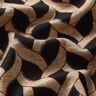 jersey di viscosa Motivo a cavi glitterati – nero/albicocca,  thumbnail number 5
