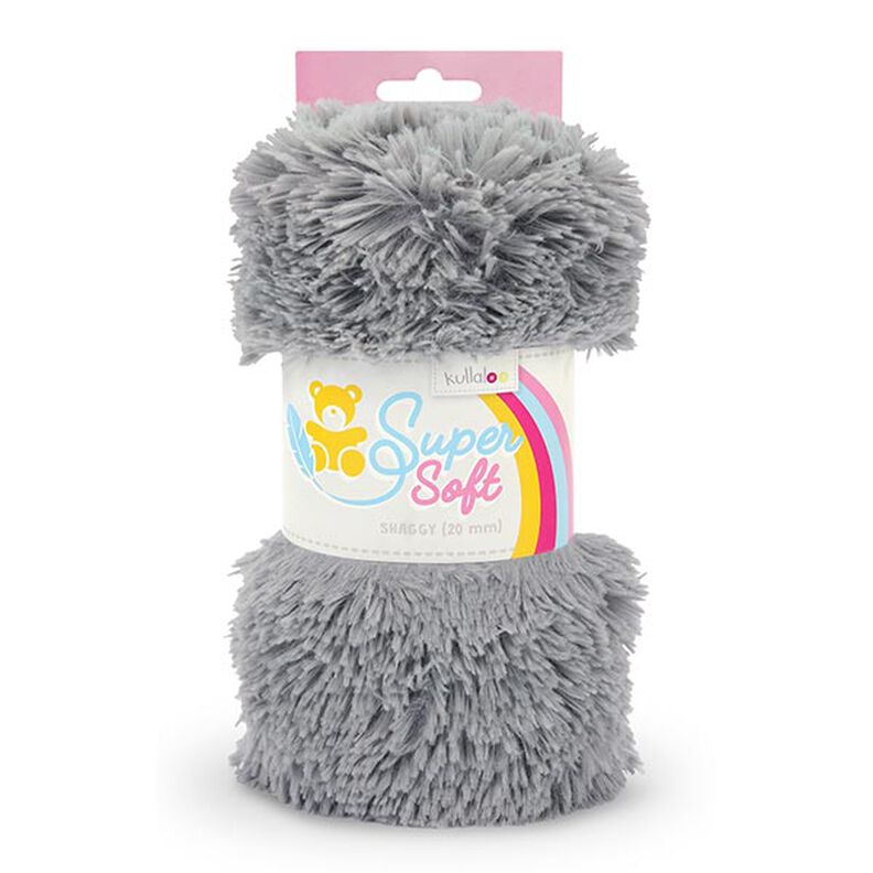 Tessuto peluche a pelo lungo SHAGGY [1 M x 0,75 M | altezza pelo: 20 mm] - grigio | Kullaloo,  image number 1