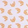 French terry, felpa estiva Grandi croissant – lillà pastello,  thumbnail number 1