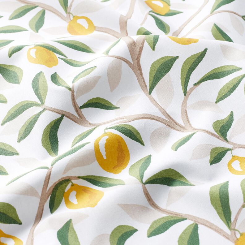 cotone rivestito Limoni dipinti – bianco/giallo limone,  image number 3