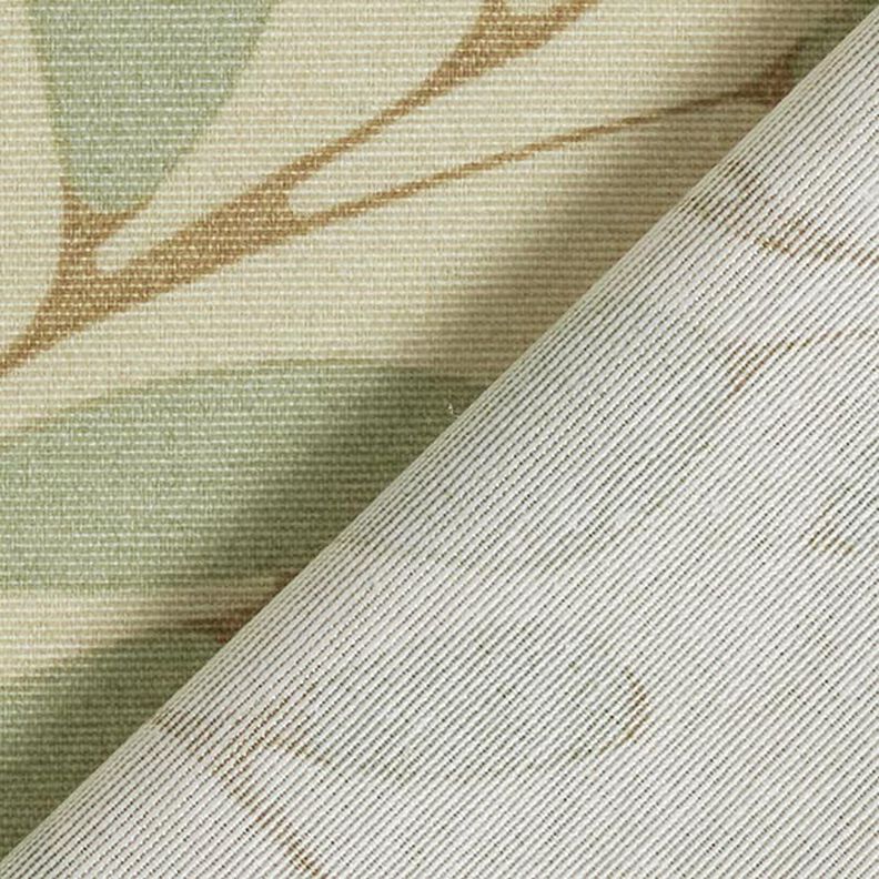 tessuto arredo tessuto canvas foglie sfumate – naturale/canna palustre,  image number 4
