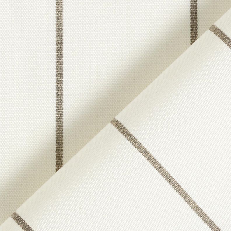 tessuti da esterni tessuti canvas righe sottili – bianco/grigio chiaro,  image number 4