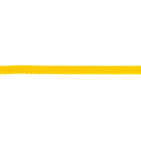 Fettuccia elastica pizzo [12 mm] – giallo sole, 