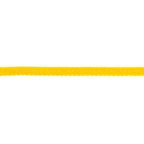Fettuccia elastica pizzo [12 mm] – giallo sole, 