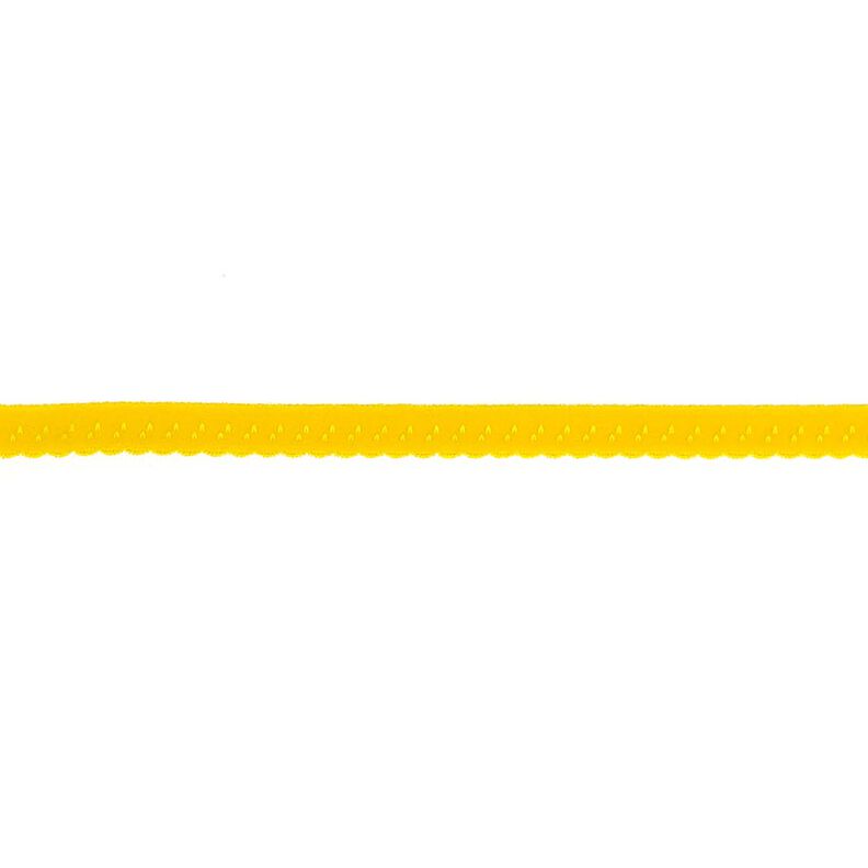 Fettuccia elastica pizzo [12 mm] – giallo sole,  image number 1