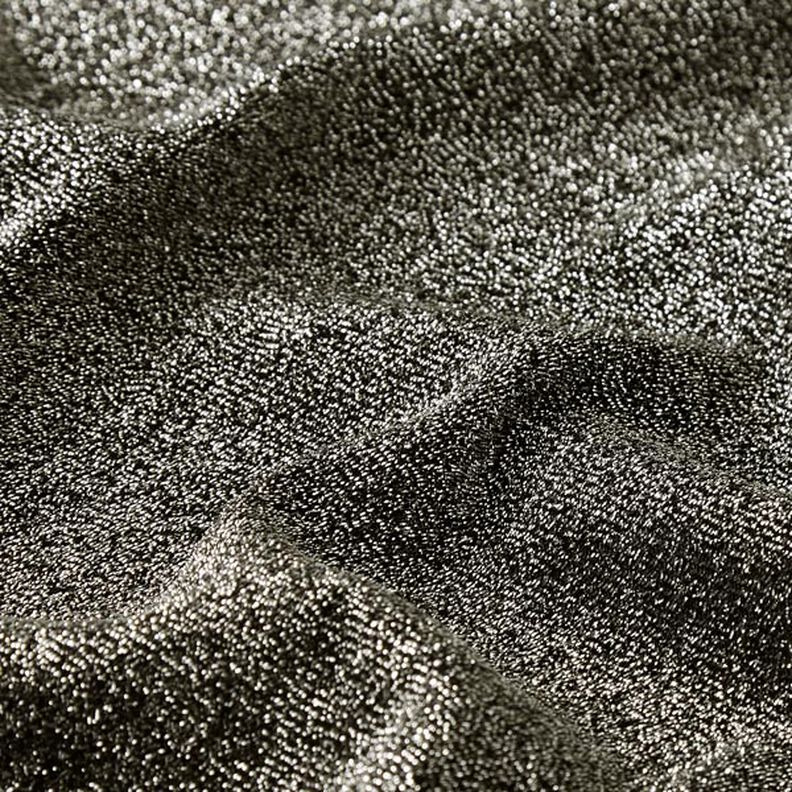 tessuto jersey fili glitter glamour  – nero,  image number 2