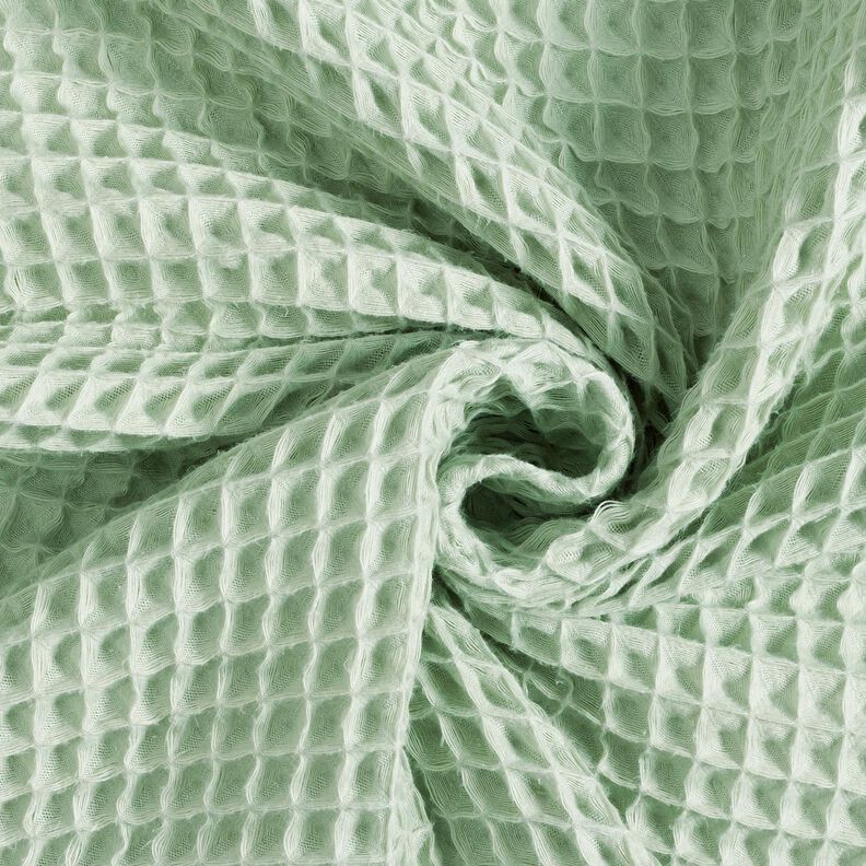 piqué nido d’ape Grandi nidi d’ape – menta chiaro,  image number 3