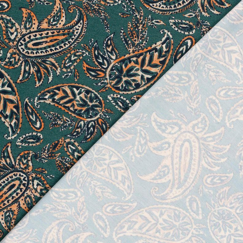 jersey romanit Paisley – abete blu/arancio pesca, image number 4