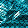 jersey laminato squame di sirena – nero/turchese,  thumbnail number 2