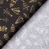 tessuto in cotone cretonne Eleganti abeti – nero/oro,  thumbnail number 4