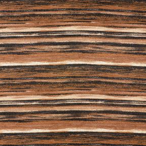 Jersey glitterato a righe sfumate – marrone/nero, 