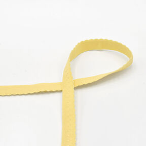 Fettuccia elastica per bordi in pizzo [20 mm] – giallo, 