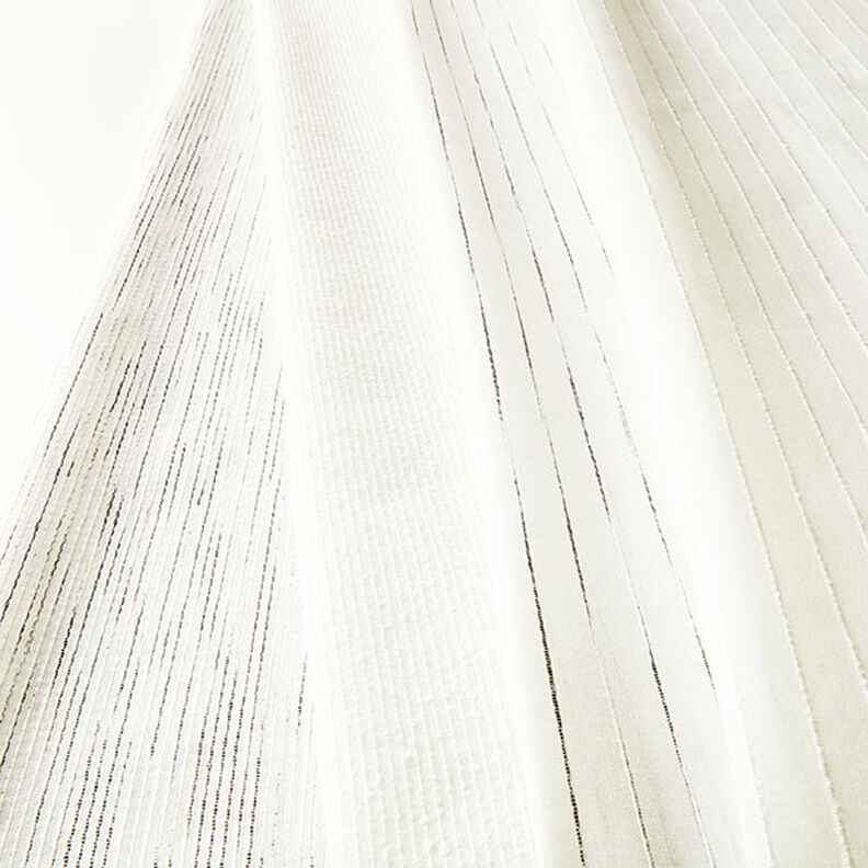 tessuto per tende, righe, filato fantasia, 300 cm – bianco,  image number 4