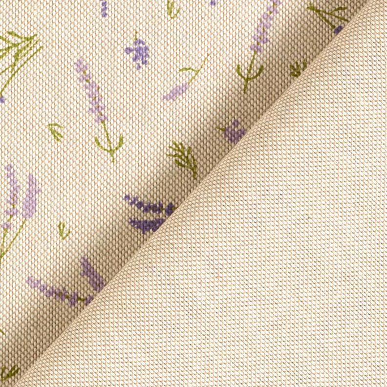 tessuto arredo mezzo panama lavanda – naturale/lavanda, image number 6