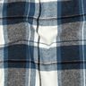 flanella di cotone grandi quadri – colore blu jeans/bianco lana,  thumbnail number 2