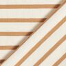 Jersey in cotone a righe strette e larghe – crema/cannella,  thumbnail number 4