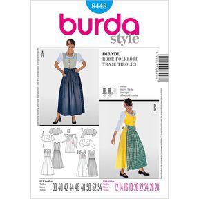 Abito tradizionale dirndl, Burda 8448, 