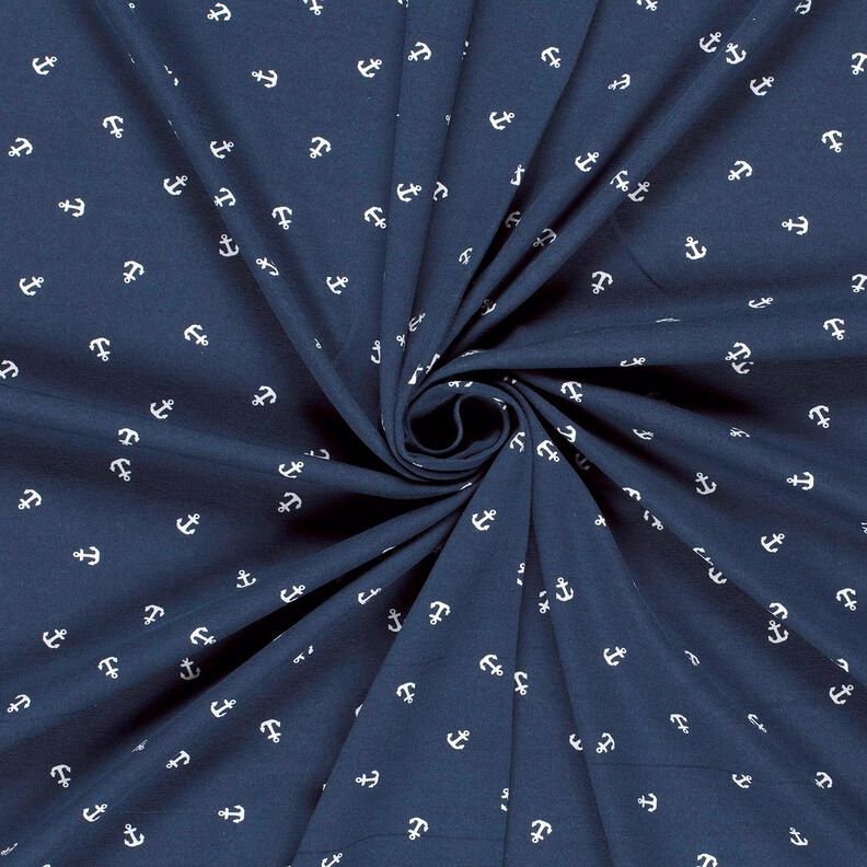 jersey di cotone Piccole ancore – blu marino,  image number 3