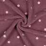 tessuto peluche Fiorellini ricamati | Poppy Fabrics – rosa antico scuro,  thumbnail number 3