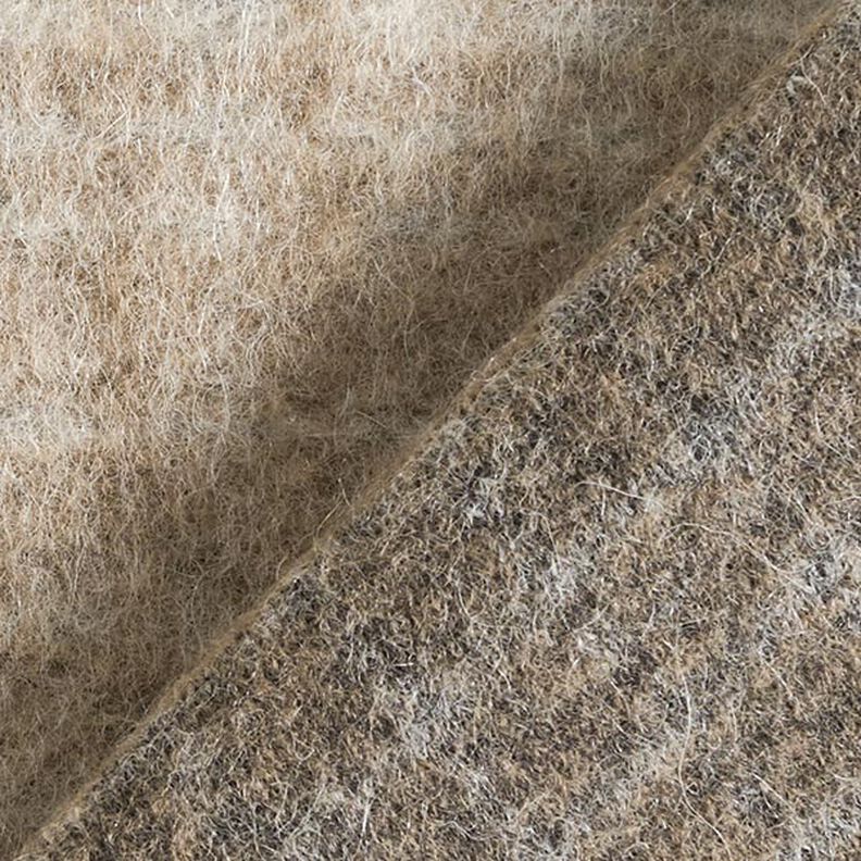 tessuto a maglia per cappotti Quadri sfumati – beige/grigio chiaro,  image number 4