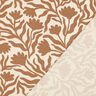 felpa garzata non sbiancato fiori | Poppy Fabrics &ndash; crema/marrone capriolo,  thumbnail number 4