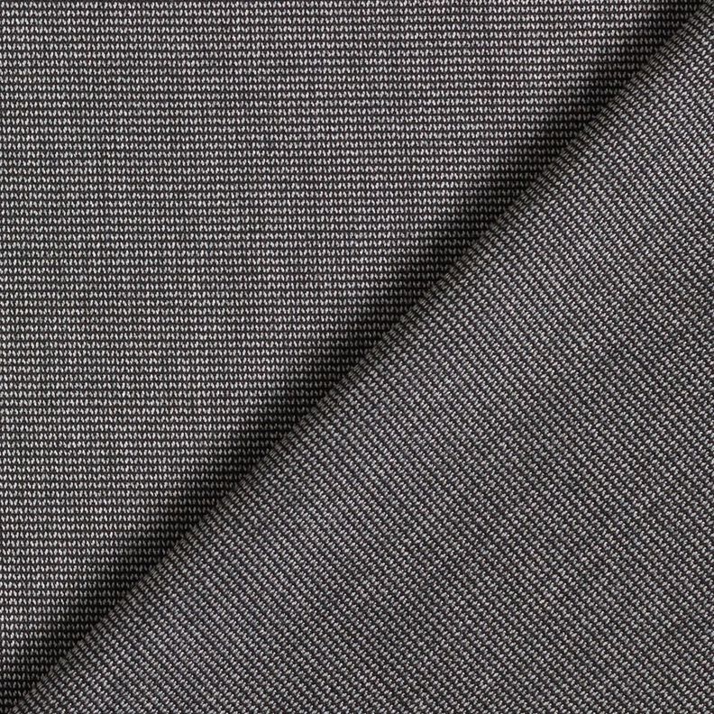 Tessuto elasticizzato zig zag per pantaloni – grigio argento/nero,  image number 4
