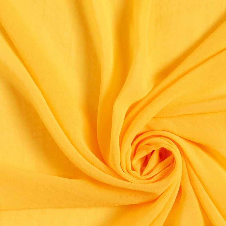 chiffon increspato tinta unita – giallo limone,  image number 1
