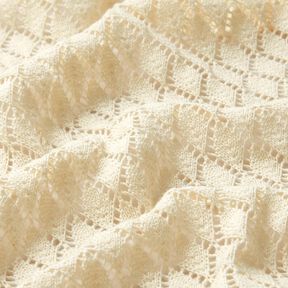 tessuto in maglia Crochette – bianco lana, 