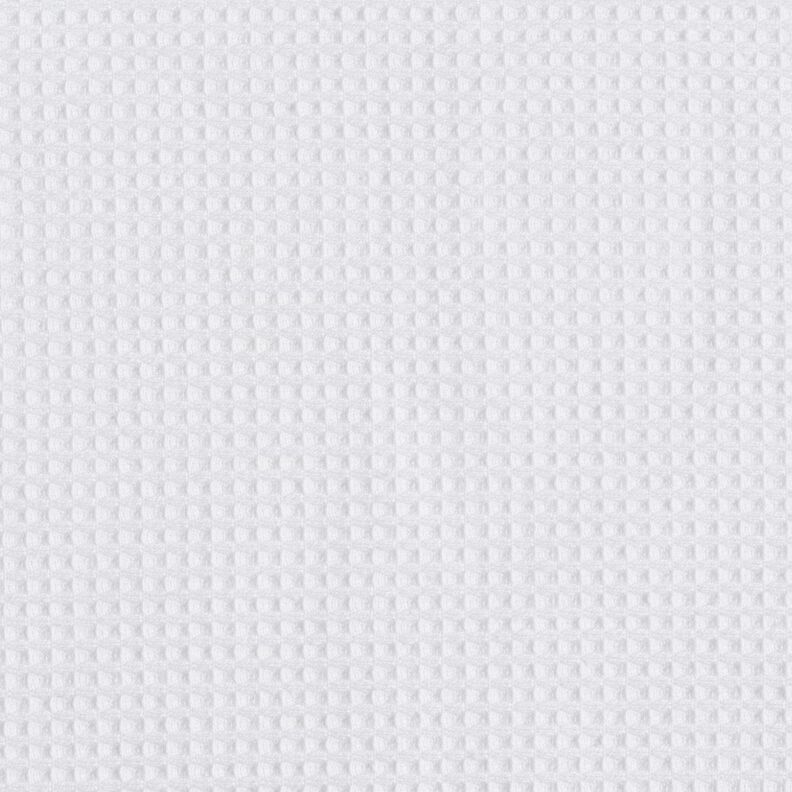 tessuto in spugna/piqué nido d’ape tinta unita – bianco, image number 1