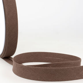 Nastro in sbieco Polycotton [20 mm] – marrone scuro, 