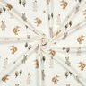 jersey di cotone animali nella foresta stampa digitale | Poppy Fabrics – avorio/anemone,  thumbnail number 3