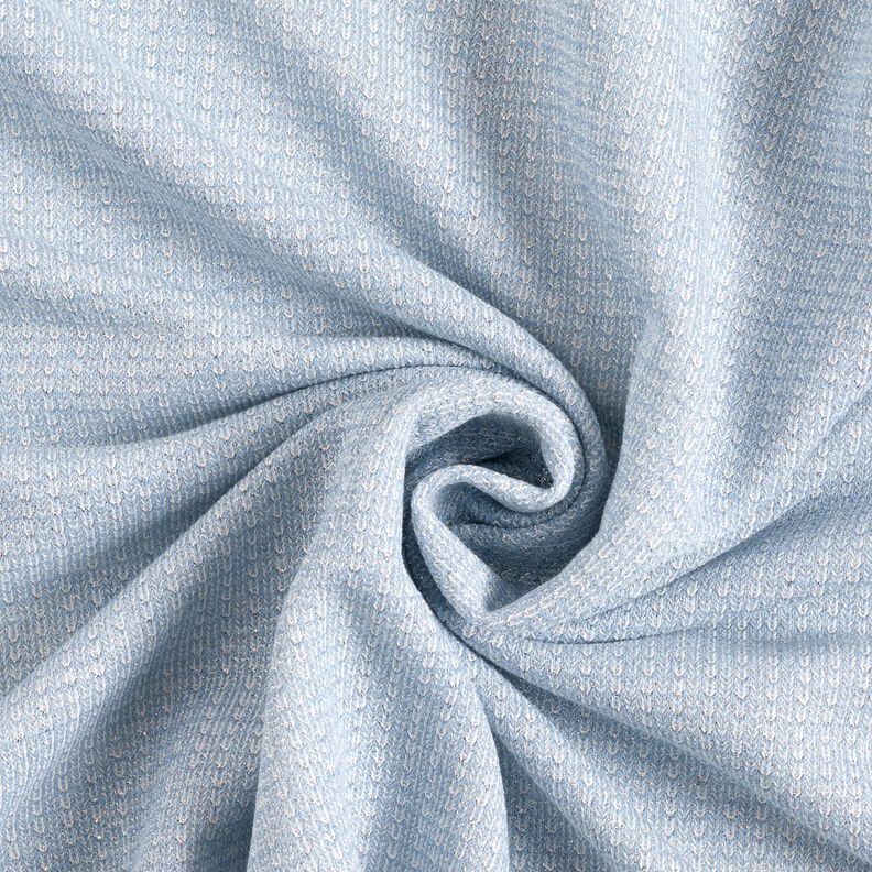 Terry francese glitterato – azzurro,  image number 4