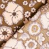 tessuto in cotone cretonne Fiori retrò – verde oliva/rosé,  thumbnail number 4