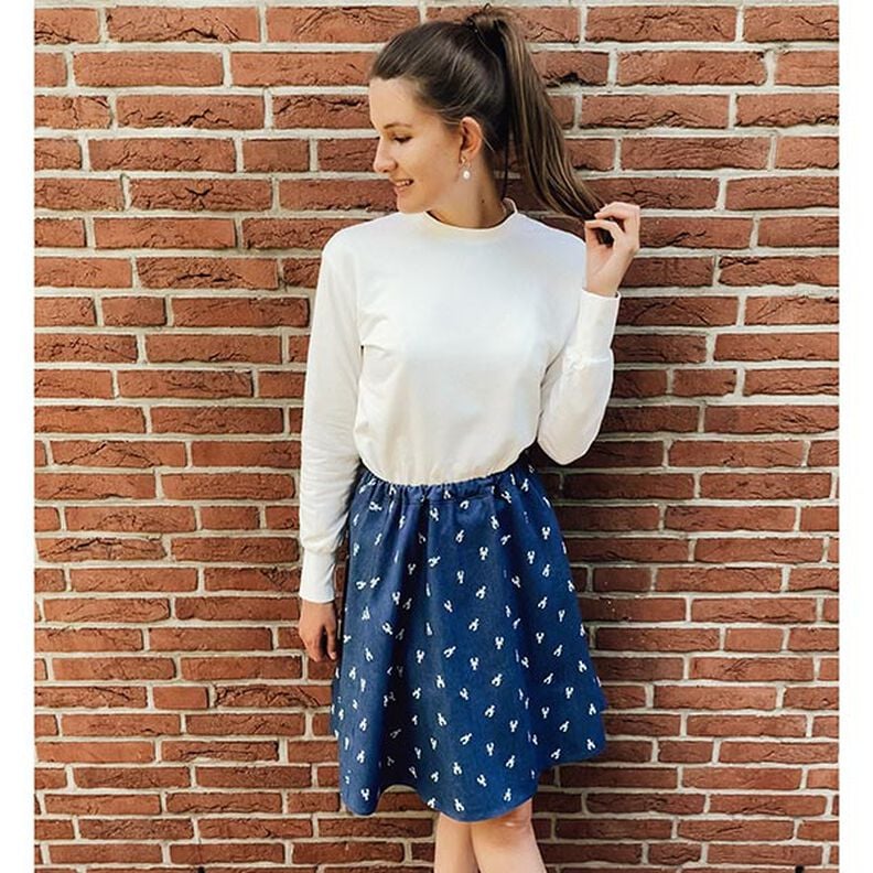 French terry leggero tinta unita – bianco lana,  image number 11