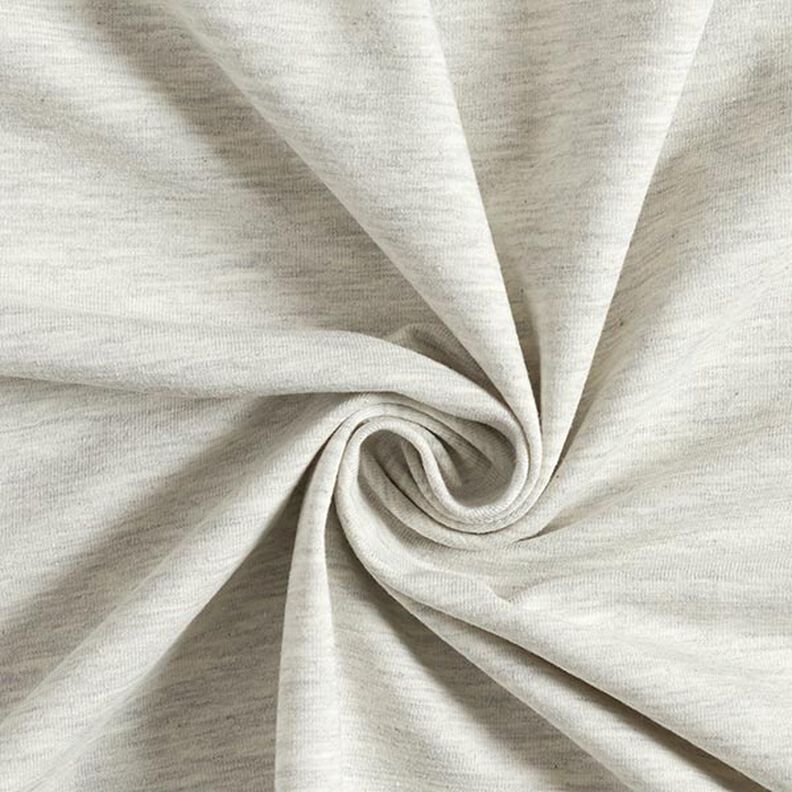 jersey di cotone medio mélange – grigio chiaro,  image number 1