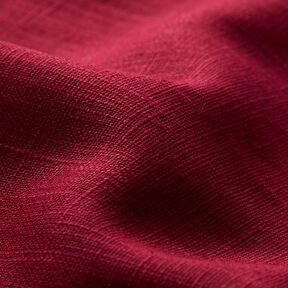 Tessuto di lino misto Ramie medio – rosso scuro, 