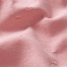 Tessunto Denim misto cotone look distrutto – rosa, 