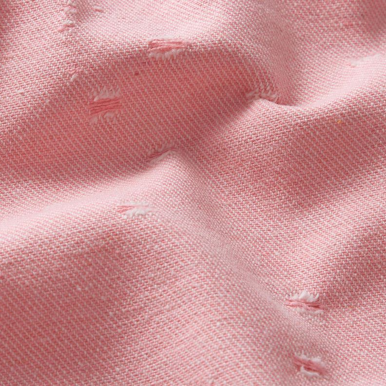 Tessunto Denim misto cotone look distrutto – rosa,  image number 2