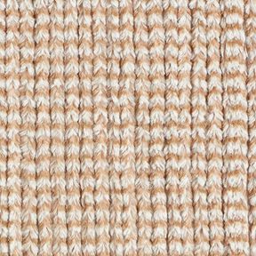 Pelliccia sintetica effetto maglia grossa – beige, 