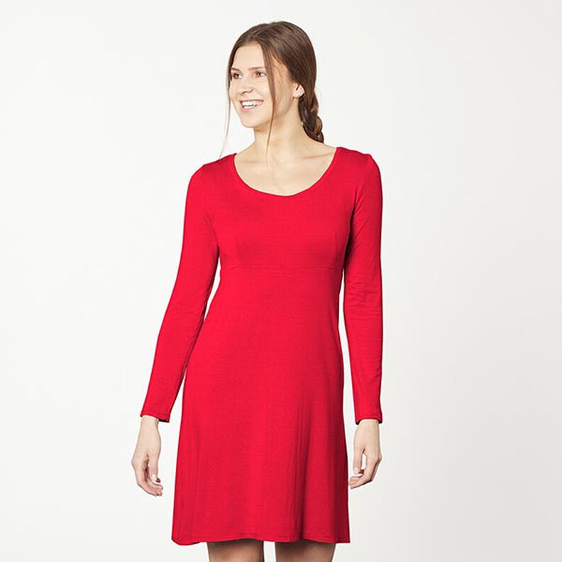 jersey di cotone medio tinta unita – rosso,  image number 6