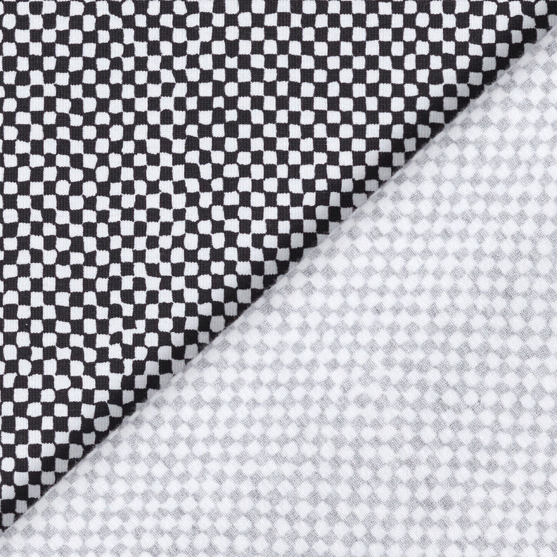 GOTS Jersey di cotone Mini quadri | TCC x LOOKS by Wolfgang Joop – nero/bianco,  image number 6